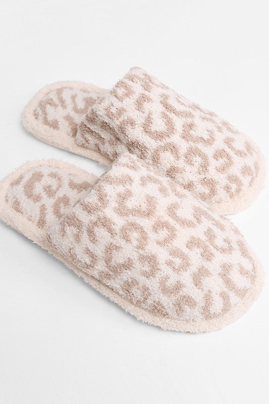 Leopard slippers shop